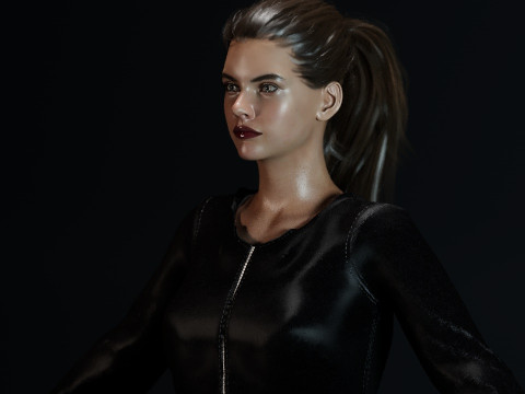 Barbara Palvin Model 3D