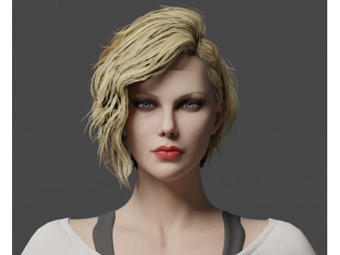 Charlize Theron 3Dモデル