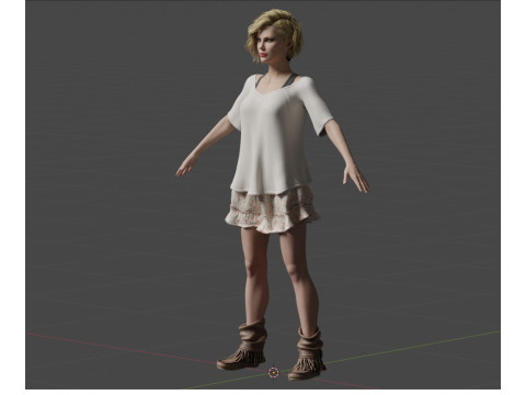 Charlize Theron 3Dモデル