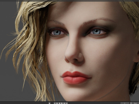 Charlize Theron 3Dモデル