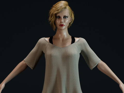 Charlize Theron 3Dモデル