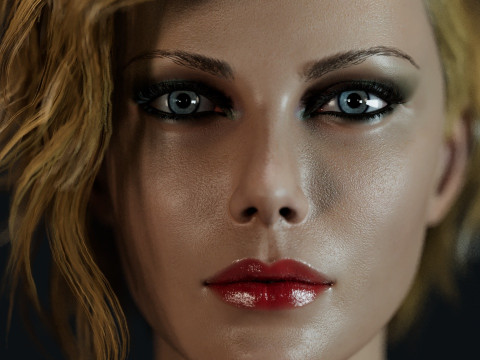 Charlize Theron 3Dモデル