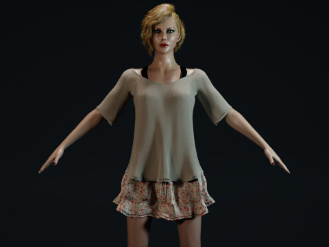 Charlize Theron 3Dモデル
