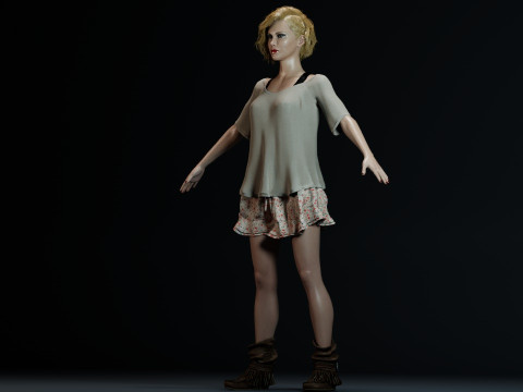 Charlize Theron 3Dモデル