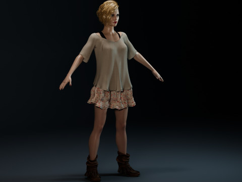 Charlize Theron 3Dモデル
