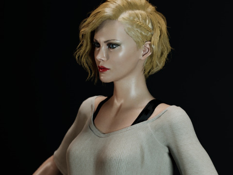 Charlize Theron 3Dモデル