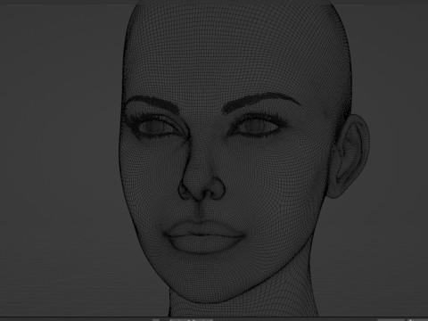 Charlize Theron 3Dモデル
