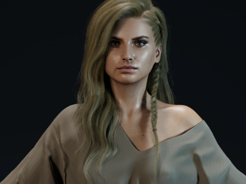 Imogen Poots 3Dモデル