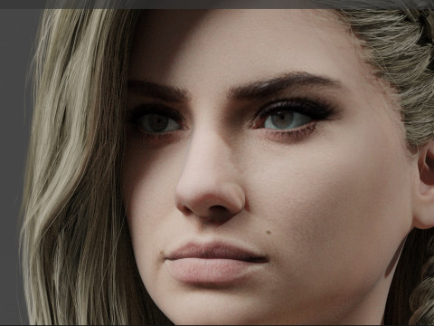 Imogen Poots 3Dモデル