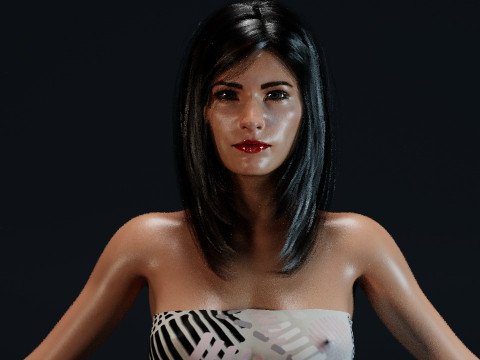 Courteney Cox 3D Model