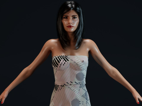 Courteney Cox 3D Model