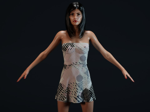 Courteney Cox 3D Model