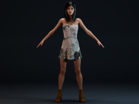 Courteney Cox 3D Model