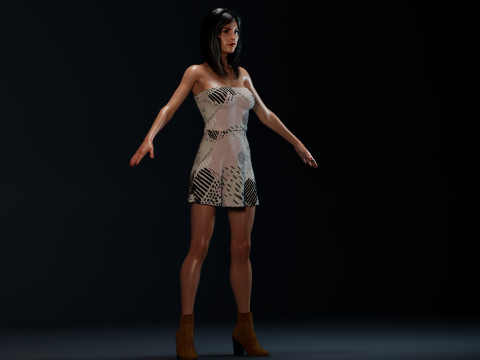 Courteney Cox 3D Model