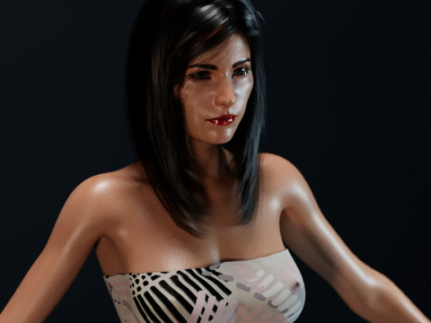 Courteney Cox 3D Model