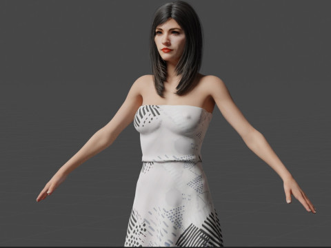 Courteney Cox 3D Model