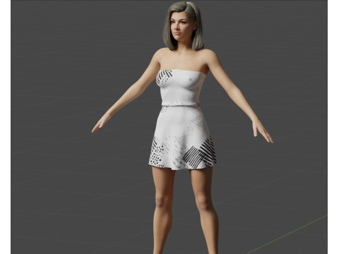 Ali Larter 3D Модель