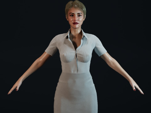 Sharon Stone 3D 模型