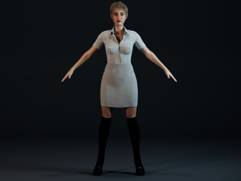 Sharon Stone 3D 模型