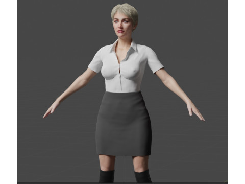 Sharon Stone 3D 模型
