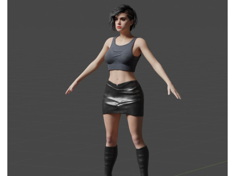 Daisy Ridley 3Dモデル