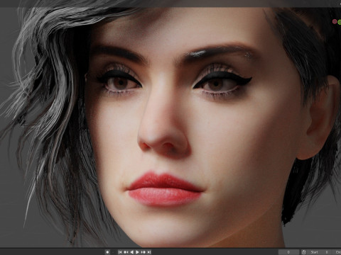 Daisy Ridley 3Dモデル