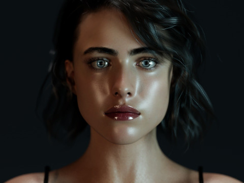 Margaret Qualley 3Dモデル