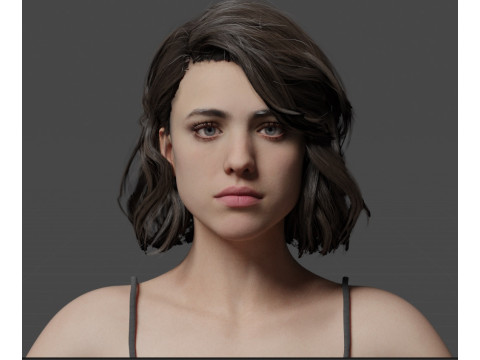 Margaret Qualley 3D-Modell