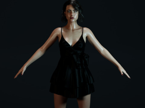 Margaret Qualley 3D-Modell
