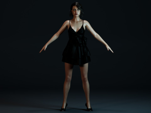Margaret Qualley 3D-Modell