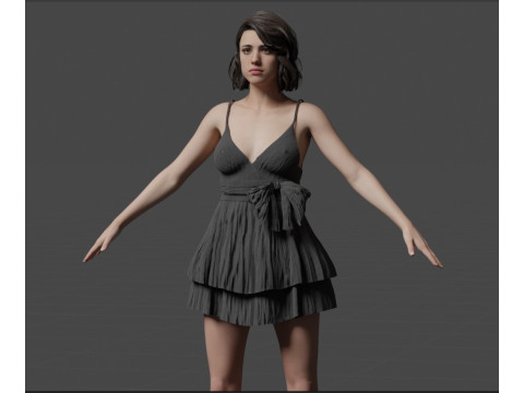 Margaret Qualley 3D-Modell