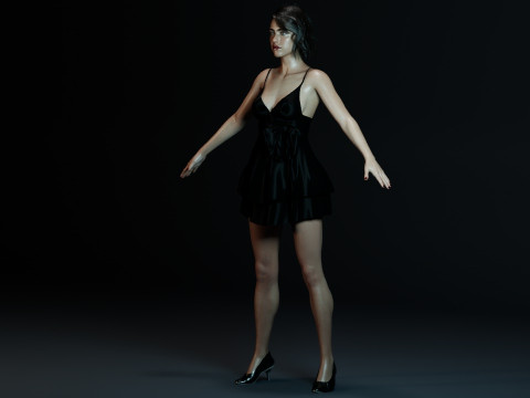 Margaret Qualley 3D-Modell