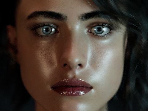 Margaret Qualley 3D-Modell