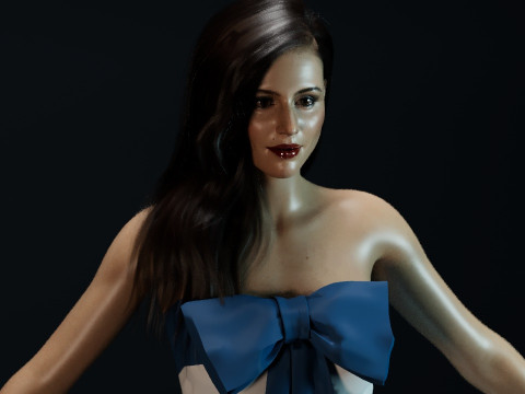 Eliza Dushku Modello 3D