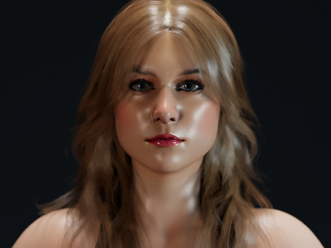 Melissa Benoist 3Dモデル