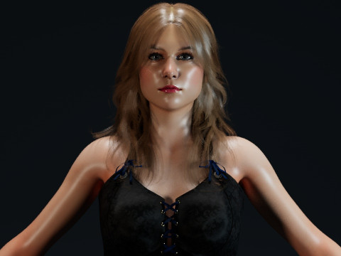 Melissa Benoist 3Dモデル