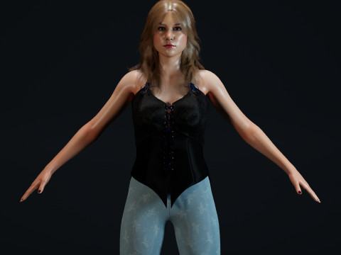 Melissa Benoist 3Dモデル