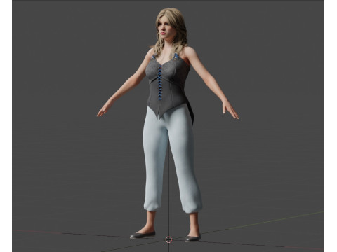 Melissa Benoist 3Dモデル