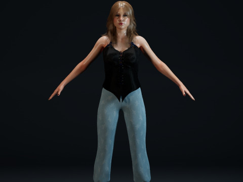 Melissa Benoist 3Dモデル