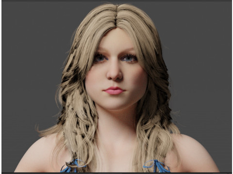 Melissa Benoist 3Dモデル