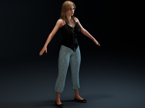 Melissa Benoist 3Dモデル