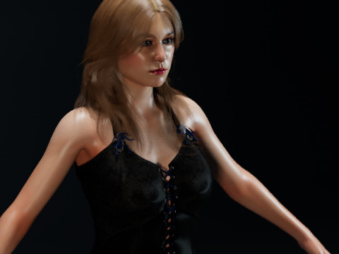 Melissa Benoist 3Dモデル