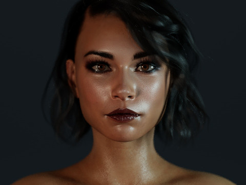 Jessica Parker Kennedy 3D Model