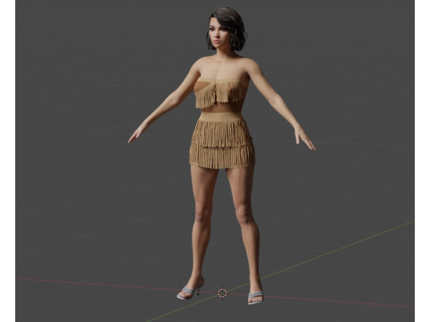 Jessica Parker Kennedy 3D-Modell