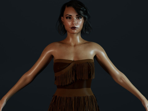 Jessica Parker Kennedy 3D-Modell