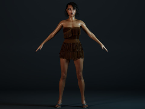 Jessica Parker Kennedy 3D-Modell