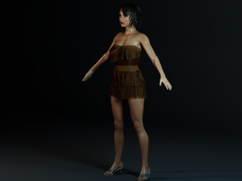 Jessica Parker Kennedy 3D-Modell