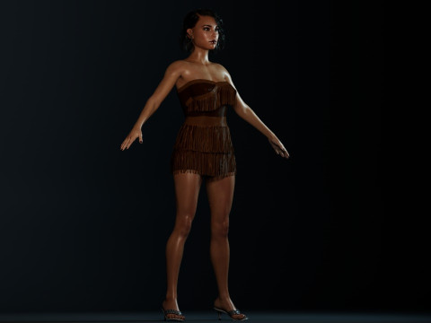 Jessica Parker Kennedy 3D-Modell