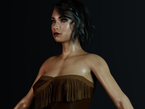 Jessica Parker Kennedy 3D-Modell