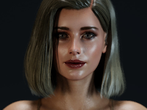 Emma Roberts 3D Model